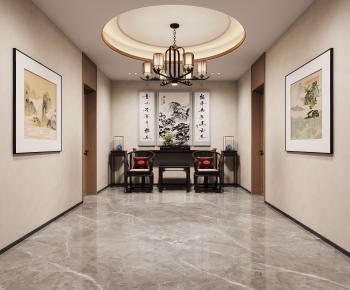 New Chinese Style Hallway-ID:683519823