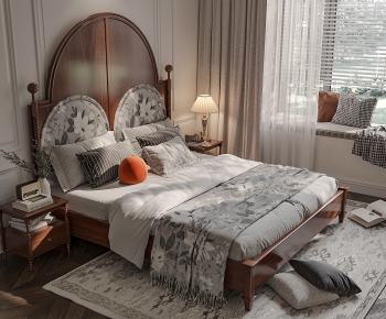 French Style Double Bed-ID:786809978