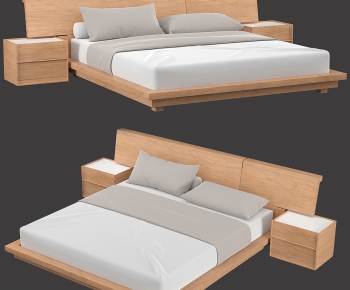 Modern Double Bed-ID:960917953