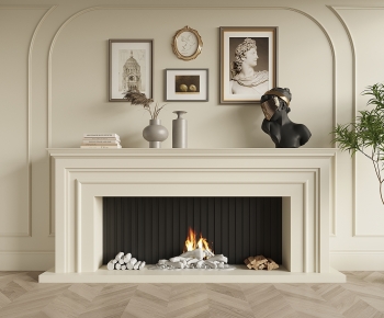 Simple European Style Fireplace-ID:151588976