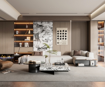 Modern A Living Room-ID:787890917