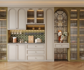 French Style Wine Cabinet-ID:471854935