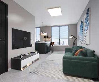 Modern A Living Room-ID:421617033