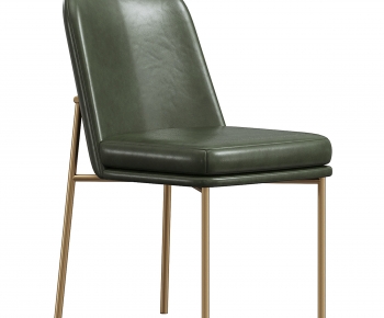 现代金属框架皮革餐椅-ID:619122989