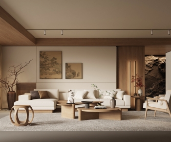 New Chinese Style A Living Room-ID:333194029