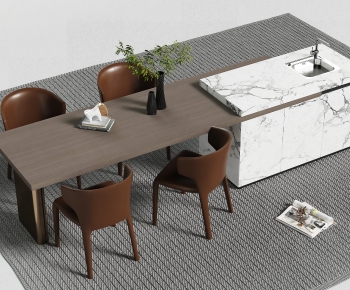 Modern Dining Table And Chairs-ID:984999906