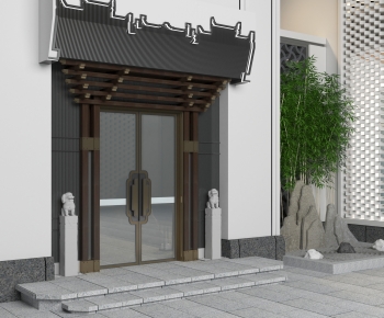 New Chinese Style Facade Element-ID:371181016