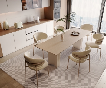 Modern Dining Table And Chairs-ID:805656916