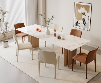 Modern Dining Table And Chairs-ID:900291921