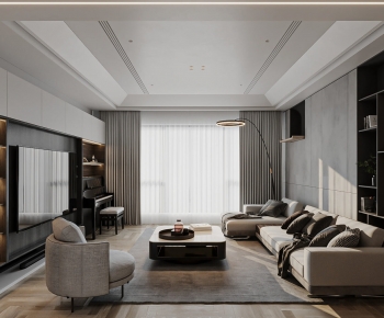 Modern A Living Room-ID:457844978
