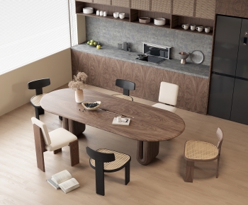 Modern Dining Table And Chairs-ID:953955894