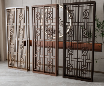 New Chinese Style Wooden Screen Partition-ID:276381026