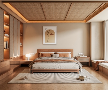 Wabi-sabi Style Bedroom-ID:518342022