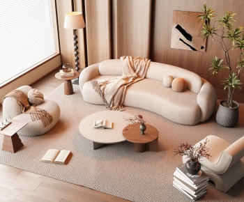Wabi-sabi Style Sofa Combination-ID:267921925