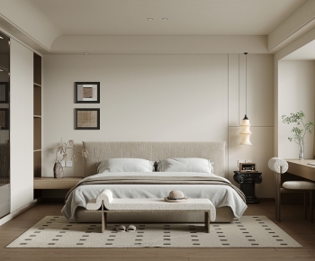 Wabi-sabi Style Bedroom-ID:965909006