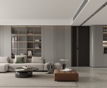 Modern A Living Room-ID:666605006