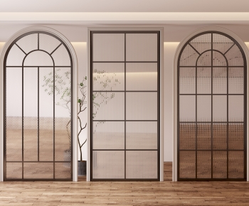 French Style Glass Screen Partition-ID:126142029