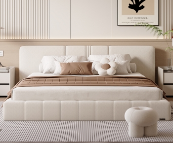 Modern Double Bed-ID:861510044