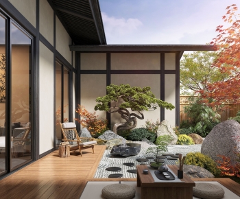 New Chinese Style Courtyard/landscape-ID:358951194