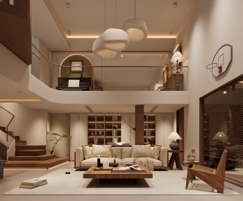 Wabi-sabi Style A Living Room-ID:155019812