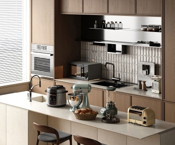 现代厨电 咖啡机组合3D模型