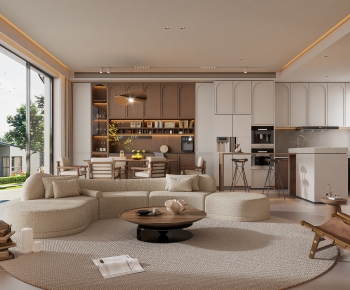Modern A Living Room-ID:491740942