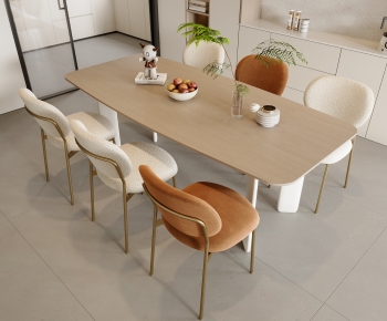 Modern Dining Table And Chairs-ID:431077007