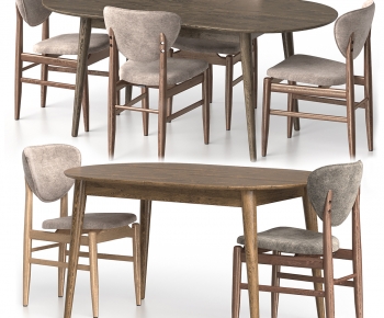 现代实木餐桌椅组合-ID:228154905