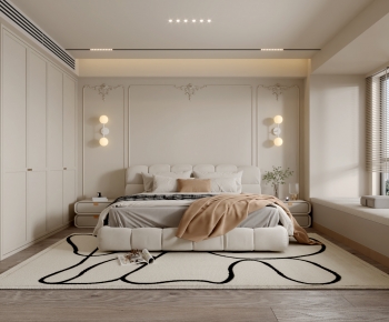 Simple European Style Bedroom-ID:823099687