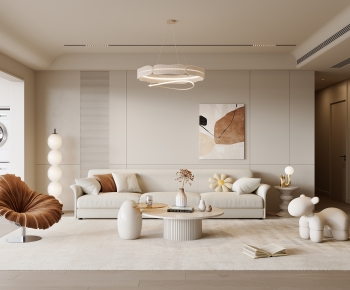 Modern A Living Room-ID:668437007