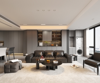 Modern A Living Room-ID:989371069