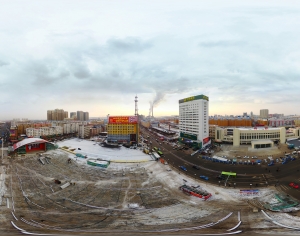 白天城市建筑全景HDR-ID:366259109