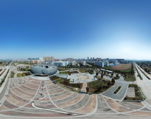 白天城市休闲广场全景HDR-ID:753869065