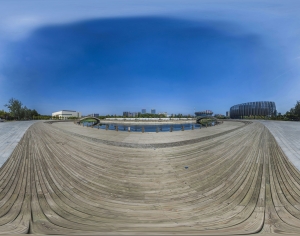 白天城市休闲广场全景HDR-ID:933228979