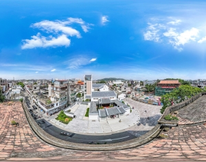 白天城市建筑广场全景HDR-ID:311254028