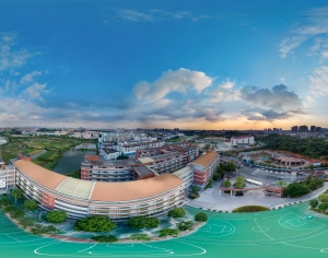 城市小区社区广场全景HDR-ID:646776916