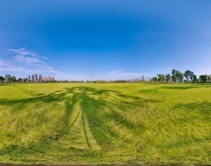 城市小区社区广场全景HDR-ID:101504094