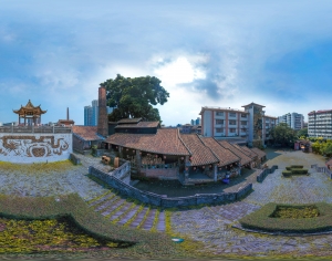 城市小区社区广场全景HDR-ID:812822109