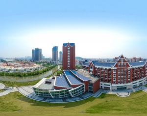 城市小区社区广场全景HDR-ID:998043066