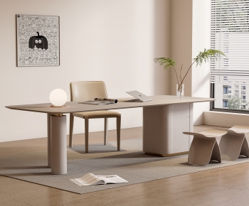 Modern Computer Desk And Chair-ID:829952005