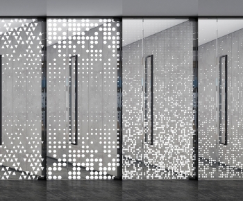Modern Glass Screen Partition-ID:253205064
