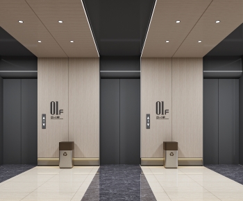 Modern Office Elevator Hall-ID:816494942