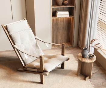 Wabi-sabi Style Lounge Chair-ID:258104095