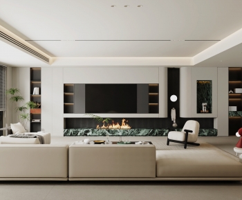 Modern A Living Room-ID:603773122