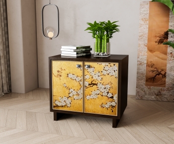 New Chinese Style Bedside Cupboard-ID:300097944