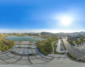 城市生态绿化河流全景HDR-ID:5938000