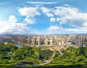 白天城市生态绿化全景HDR-ID:5938017