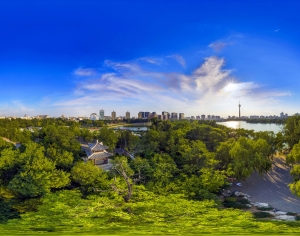 白天城市生态绿化全景HDR-ID:760802039