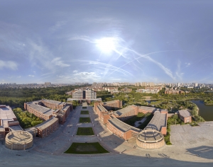 白天城市生态绿化全景HDR-ID:152510883