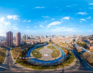 白天城市生态绿化全景HDR-ID:961523065